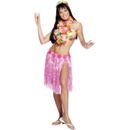 Havajská sukně růžová 46 cm