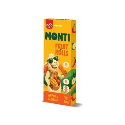 Monti ovocná trubička jablko & mango váha 24 x 30 g