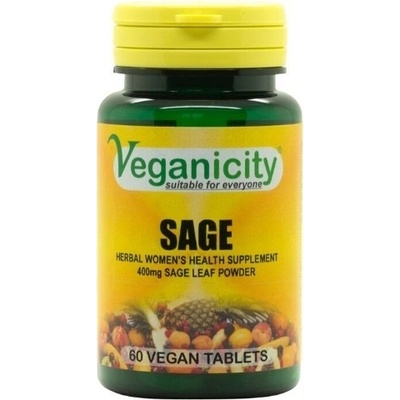 Veganicity Sage Bylinný doplnok pre zdravie žien 60 tabliet