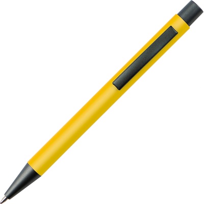 MACMA Пластмасова химикалка с метален клип, жълт (00219-А-ЖЪЛТ)