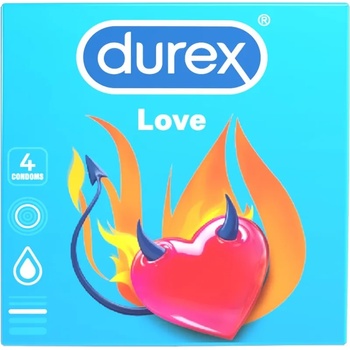 Durex Презервативи за максимална наслада, 4 броя - Durex Love (DUREX01013)