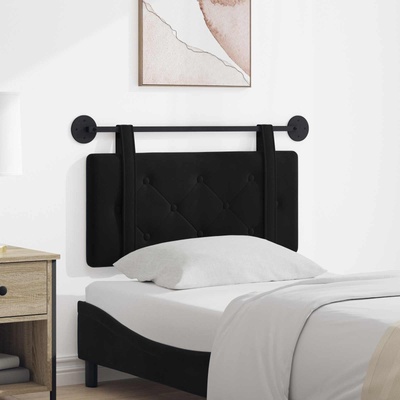 vidaXL Висяща табла Монтиране на стена Черен 100 x 55 x 5 см Кадифе (42031588)