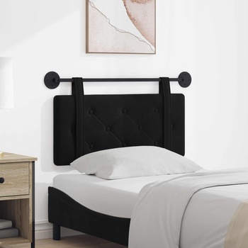 vidaXL Висяща табла Монтиране на стена Черен 100 x 55 x 5 см Кадифе (42031588)