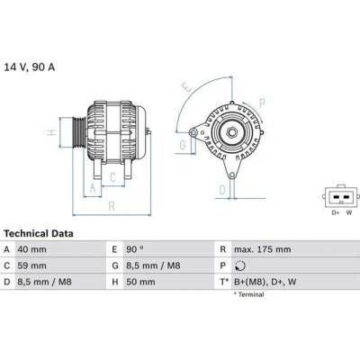 BOSCH Generátor 0986038370