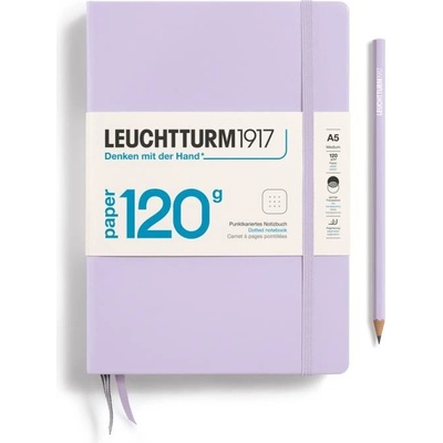 Leuchtturm1917 Zápisník 120G Lilac Medium A5 tečkovaný – Zboží Živě