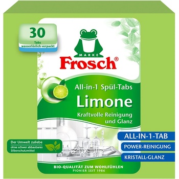 Frosch Tablety do myčky All-in-1 s vůní limetky - bio, 30 ks