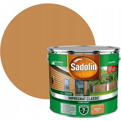 Sadolin Klasický hybridní impregnační nátěr na dřevo Světlý dub 9L
