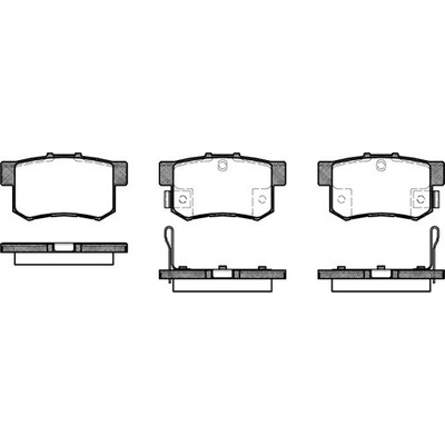 Sada brzdových platničiek kotúčovej brzdy REMSA 0325.32
