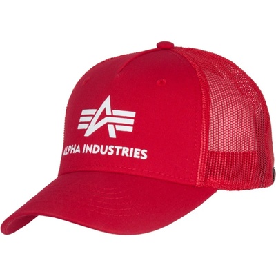 Alpha Industries Baseball Basic Trucker Cap speed red
