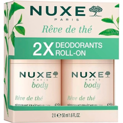 NUXE Reve Dе Thé Комплект - Рол-он дезодорант за свежо усещане, 2 х 50 ml