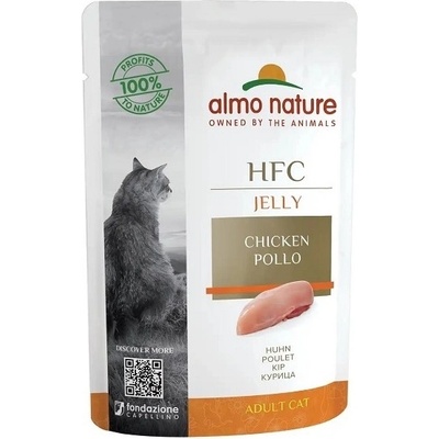 Almo Nature HFC Jelly Cat kuracie prsia v želé 55 g