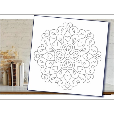 Radost v písku Šablona na pískování mandala 40 Velikost šablony: 160 x 160 cm