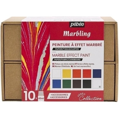Pébéo 758495 Комплект цветове за мрамориране 10 x 45 ml (758495)