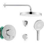 SANITINO - Душ комплект с термостат и вграден нагревател Hansgrohe, аксесоари Kielle, хром SANI21HKK014 (SANI21HKK014)