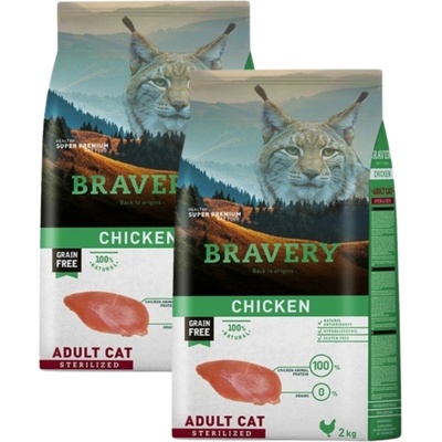 Bravery Cat Sterilized Chicken 2 x 2 kg