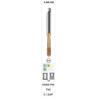 Fanar BREADING M 8 DIN 371-C 6GX HSSE-PM CÍN