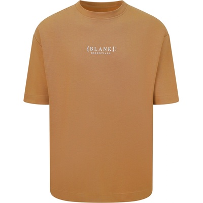 Blank Essentials Тениска Blank Essentials Contrast Puff Print T-shirt - Camel