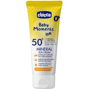 Chicco Детски слънцезащитен крем с минерали SPF50+ 75ml, 0m+ (01125.90)