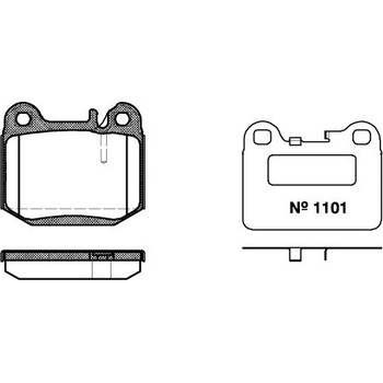 Sada brzdových platničiek kotúčovej brzdy REMSA 0014.40