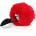 Ouch! Bunny Tail with Metal Butt Plug Red