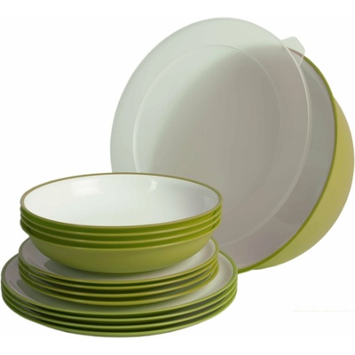 Omada set plastového nerozbitného nádobí Sanaliving Set 14pcs VerdeMela 8022365334172