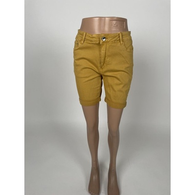 M.Sara dámské džínové kraťasy hořčicové