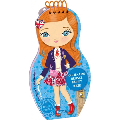 Obliekame britské bábiky KATE Maľovanky
