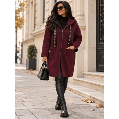 Fashionweek Plus Size K5275 vínová