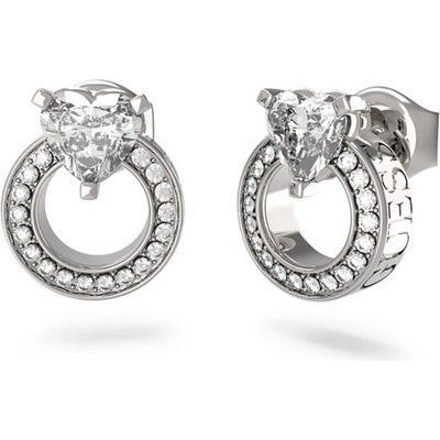 Guess Krásne oceľové náušnice M`ama Non M`ama JUBE04664JWRHT/U