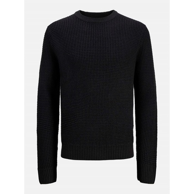 JACK & JONES Пуловер Jack and Jones Men's Knitted Crew Neck Jumper - Black
