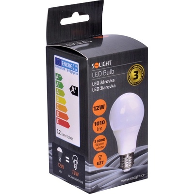 Solight LED žiarovka klasický tvar 12W E27 270° 1010lm