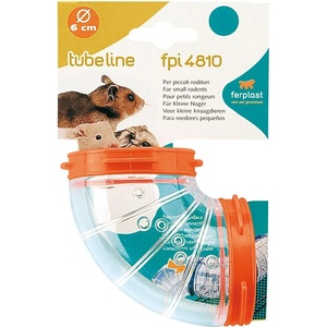 Ferplast Hamster toy- Пластмасов ъглов тунел за хамстери, ø 6 см