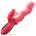 SuperLove Tongue Wave Thrusting & Finger Dual Vibrator Red