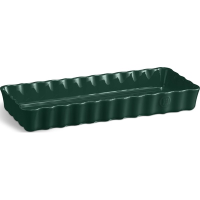 Emile Henry Форма за тарт керамична 15 x 36 см, зелена (EH076034)