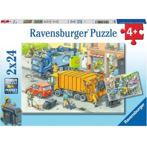 Ravensburger - Puzzle 2x24 Waste disposal - 40 - 99 piese