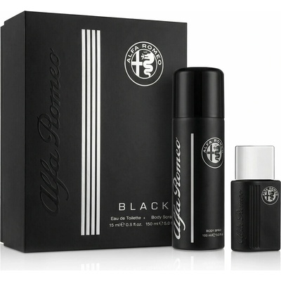 Alfa Romeo Black EDT 15 ml + tělový sprej 150 ml