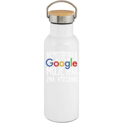 123TRIKO termoska Nepotřebuji Google, moje Žena zná všechno 500 ml narozeniny