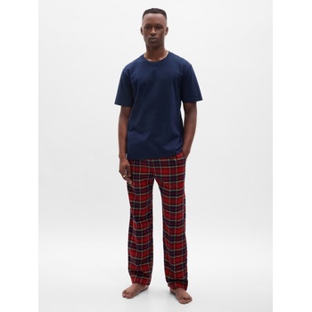 Gap pánské pyžamové kalhoty flanel červené
