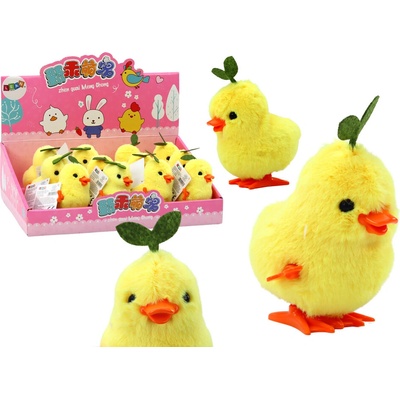 mamido Naťahovacie skákajúce žlté kuriatko s listom