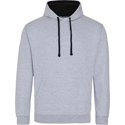 Just Hoods Unisex mikina s kapucňou JH003 Heather Grey