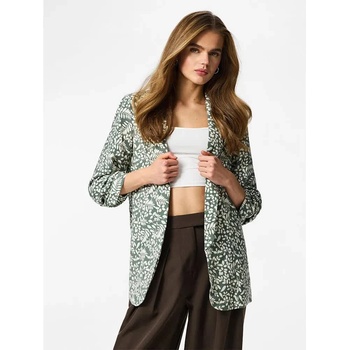 PIECES Сако Pieces Boss 3/4 Printed blazer - Green (Laurel Wreath / Birch Leaves)