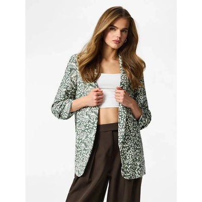 PIECES Сако Pieces Boss 3/4 Printed blazer - Green (Laurel Wreath / Birch Leaves)