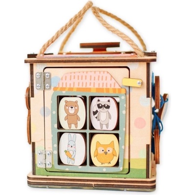 eliNeli Activity board kostka s LED na cesty