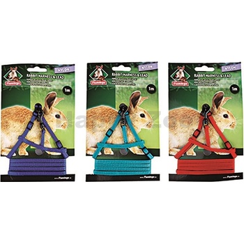 Karlie Flamingo nylonový postroj s vodítkem pro králíky 1,2 m