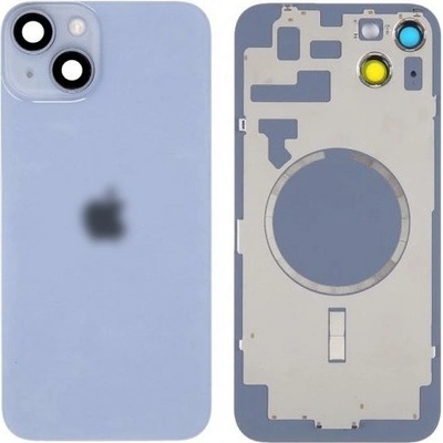 Sklo zadního krytu osazené s magnetem pro Apple iPhone 14 Plus Blue
