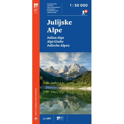 Julské Alpy - turistická mapa