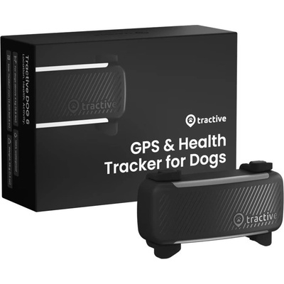 Tractive DOG 6 - GPS локатор за кучета и монитор на здравето, черен