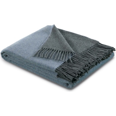 Biederlack Modro-šedý kašmírový pléd 130x170