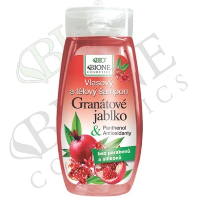 BIO vlasový a tělový šampon Granátové jablko 260 ml Bione Cosmetics