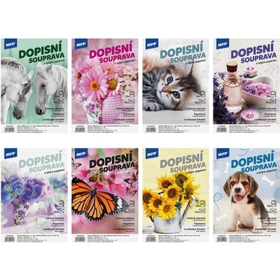 Dopisní sada - 10 + 10 bílá – Zboží Dáma